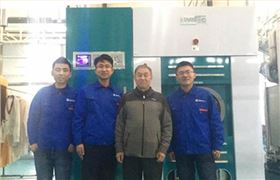 尤薩助力客來安洗衣工廠四臺40kg大型干洗機(jī)！